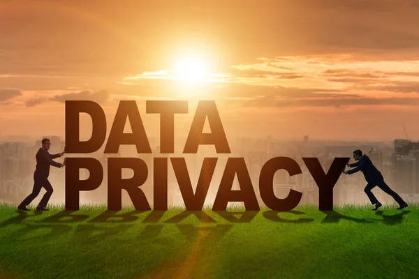 Data privacy concept in modern IT technology — Stock Photo, Image