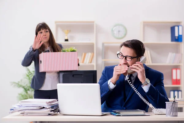 Person being fired from his work — Stock Photo, Image