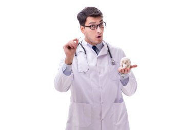 İskeleti beyaz olan Yong erkek doktoru.