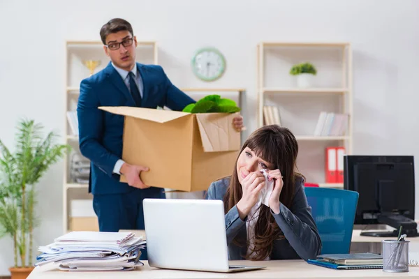 Person being fired from his work — Stock Photo, Image