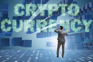 İşadamı hakkında tüm cryptocurrencies karışık