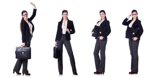 Young businesswoman in various poses — Stock Photo, Image