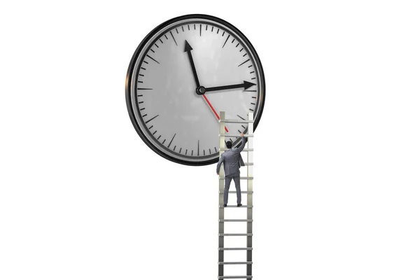 Zakenman in time management concept — Stockfoto