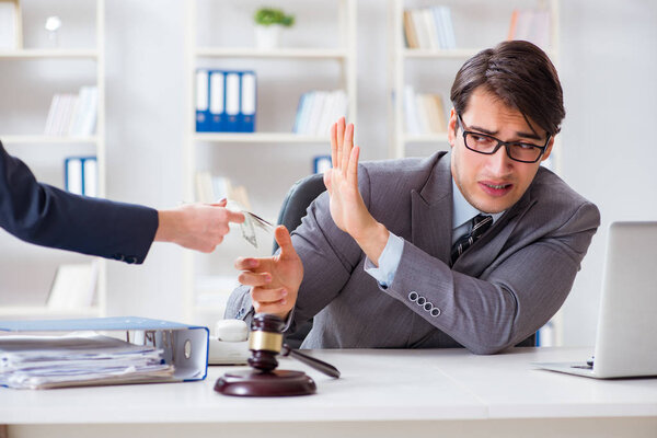 Lawyer being offered bribe for his services