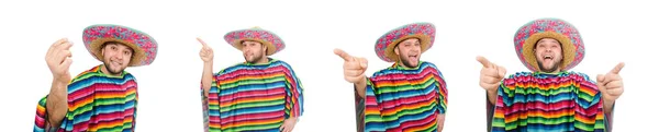 Смешной мексиканский изолированный на белом — стоковое фото