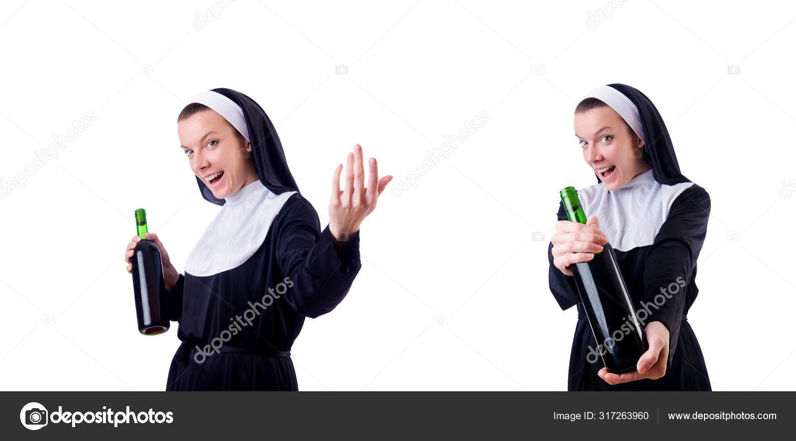 Вино монашка. Монашка с вином. Бутылка вина в руке у девушки. Монашки с бутылкой. Вино голубая монахиня.