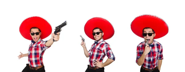 Grappige Mexicaan met sombrero hoed — Stockfoto