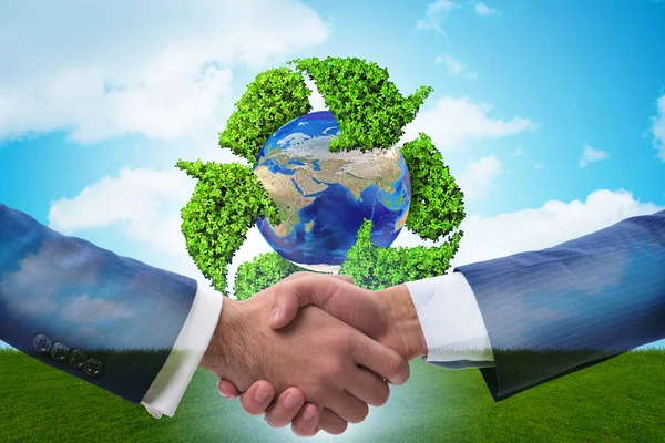 Paris agreement concept in ecology and environment — Stock Photo, Image