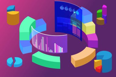 Ticaret ortamında çeşitli görselleştirme - 3D biçimlendirme