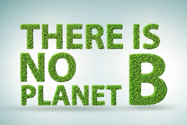 Екологічна концепція - немає планети b - 3d рендеринг — стокове фото