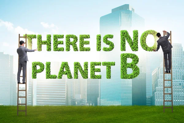 Concepto ecológico - no hay planeta b — Foto de Stock