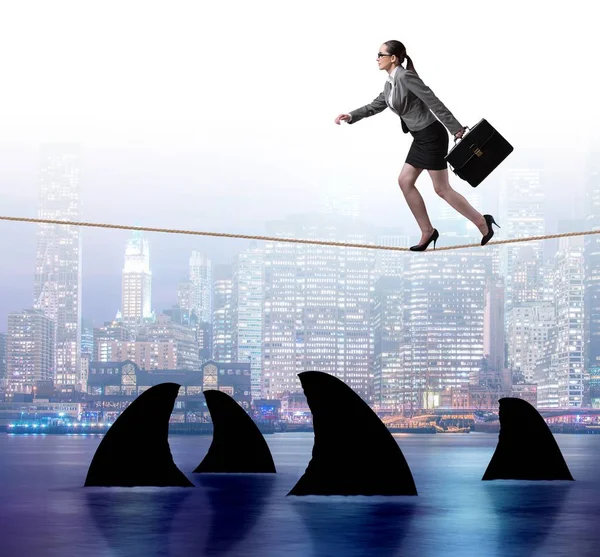 Händeringend im unternehmerischen Risikomanagement — Stockfoto