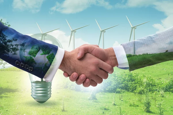 Begrip overeenkomst van Parijs inzake ecologie en milieu — Stockfoto