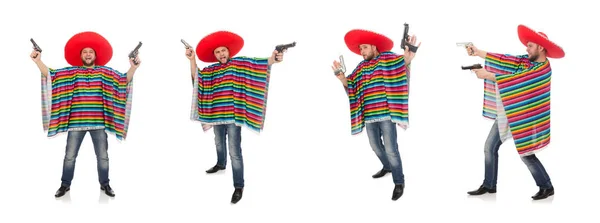 Divertida pistola mexicana aislada en blanco — Foto de Stock