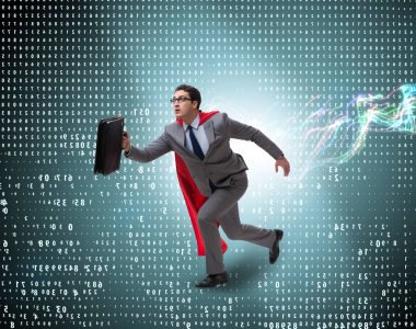 Dijital başarılara koşan iş adamı