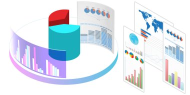 Ticaret ortamında çeşitli görselleştirme - 3D biçimlendirme