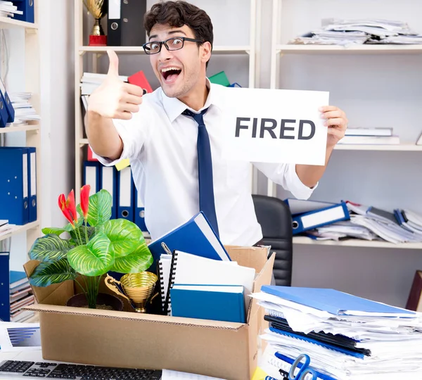 Pracownik zwolniony z pracy zwolniony — Zdjęcie stockowe