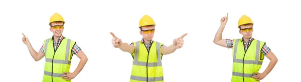 Industrial worker isolated on the white background — Stock Photo, Image