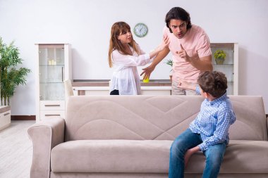 Karı-koca ve çocukla aile içi anlaşmazlık