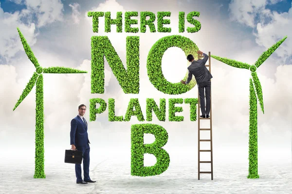 Ekologiskt koncept - det finns ingen planet b — Stockfoto
