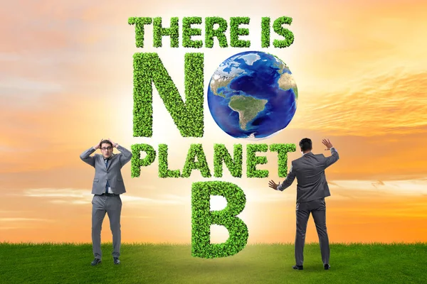 Koncepcja ekologiczna - nie ma planety b — Zdjęcie stockowe