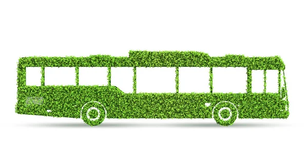 Conceito de veículo eletrônico verde de baixa emissão - renderização 3d — Fotografia de Stock