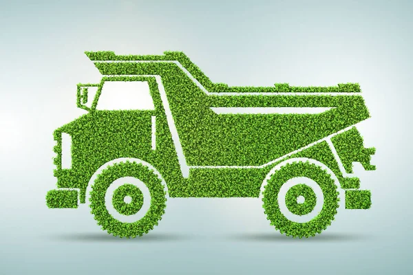 Umweltfreundliches Konzept für emissionsarme Elektrofahrzeuge - 3D-Rendering — Stockfoto