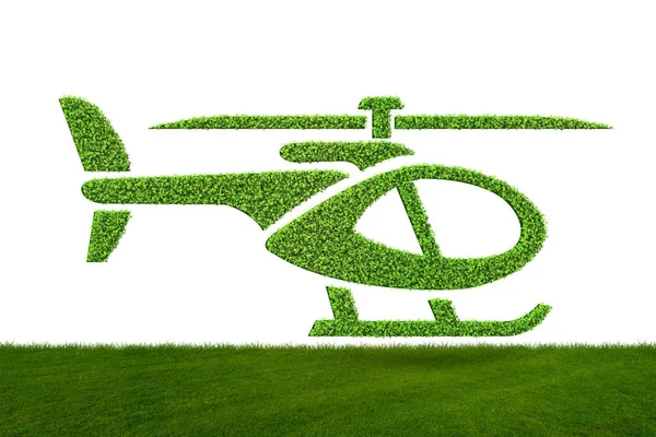 Зеленая экологически чистая концепция транспортного средства - 3D рендеринг — стоковое фото