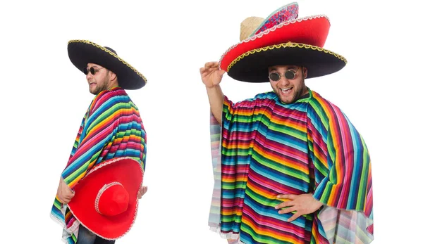 Vtipné mexické izolované na bílém — Stock fotografie