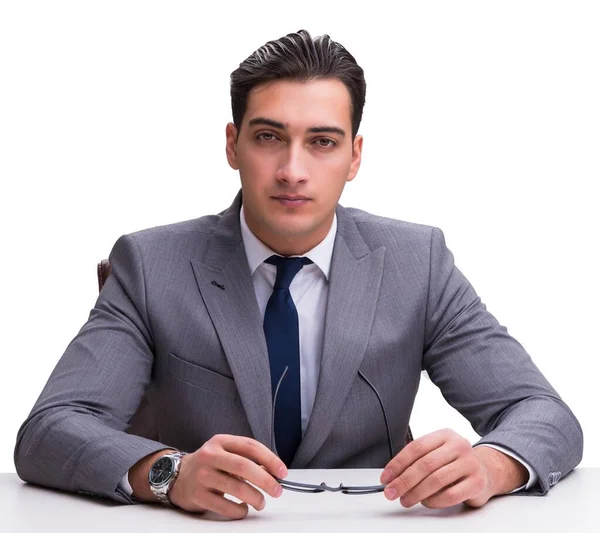 Young businessman isolated on white background — Stock Photo, Image