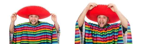 Смішний мексиканський ізольований на білому — стокове фото