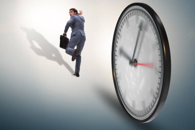 İş adamı zaman yönetimi konsepti