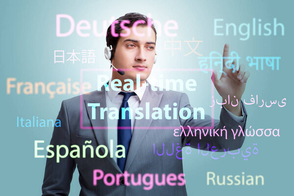 Concept of real time translation from foreign language