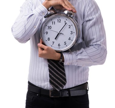 Beyaz arka planda zaman yönetimi konsepti