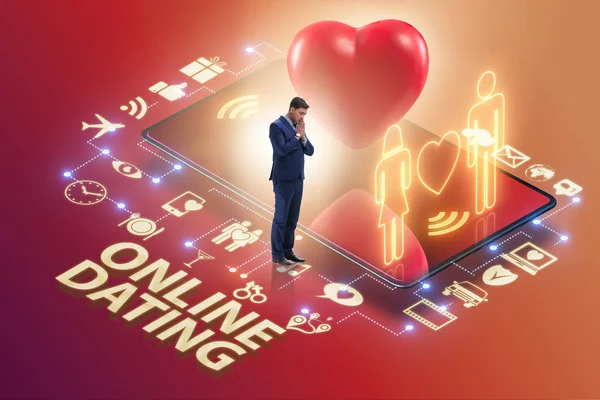 Begreppet online dating och matchning — Stockfoto