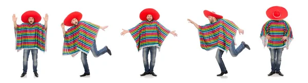 Divertido mexicano aislado en blanco — Foto de Stock