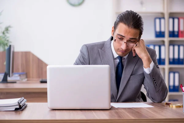 Unhappy male businessman in the office — Stock Photo, Image