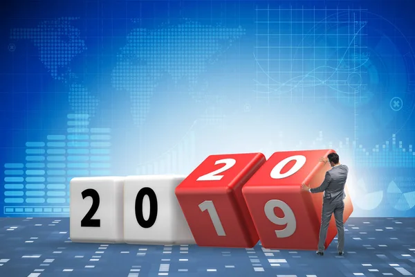 2019年から2020年への変化の概念 — ストック写真