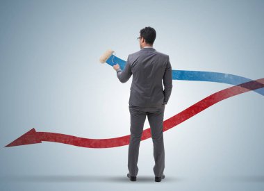 İşadamı kavramı tahmin içinde Çizelgeler çizim