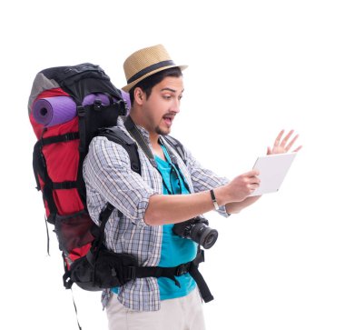 Bir adam kayboldu ve beyaz haritayla yön arıyor.