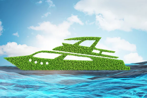 Πράσινη ιδέα για περιβαλλοντικά φιλικά οχήματα-3D απόδοση — Φωτογραφία Αρχείου