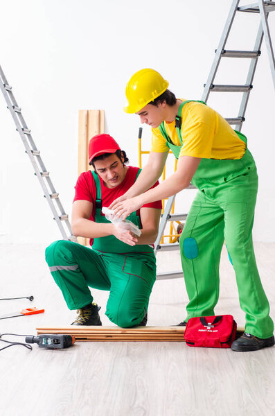 Injured worker and his workmate