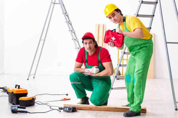 Injured worker and his workmate