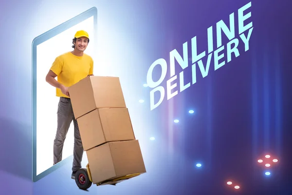 Concept of delivery of online purchases — Stock Photo, Image