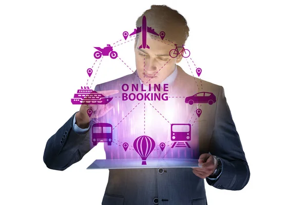 Concept van online boeking voor reis — Stockfoto