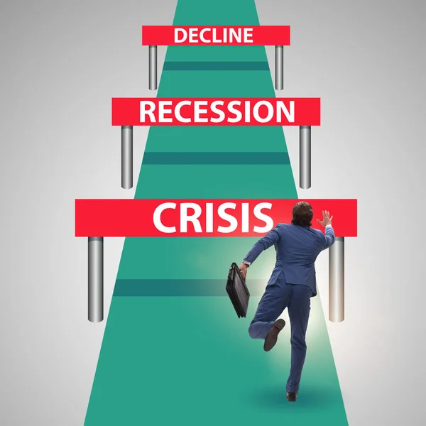 Concept van crisis, recessie en uitdagingen — Stockfoto