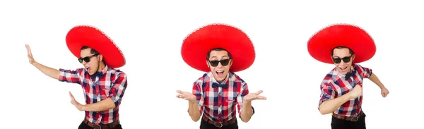 Divertido mexicano con sombrero en concepto —  Fotos de Stock