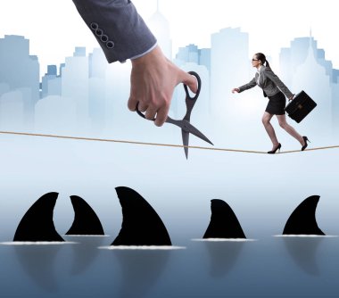 İş risk kavramında el kesimi halat