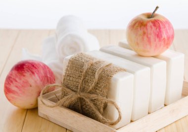 Aromatik sabunlu sağlıklı yaşam tarzı kavramı