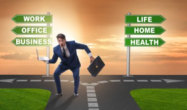 İş hayatı ya da ev dengesi iş kavramı